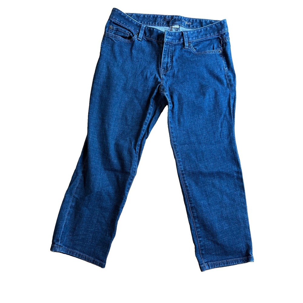 Loft Ann Taylor Capri Women's Jeans Size 6 Blue Low Rise Denim